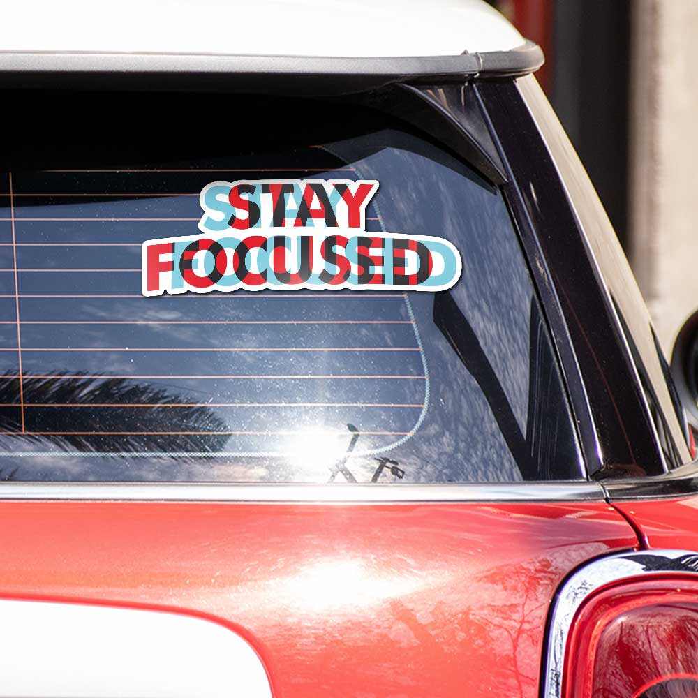 Stay focused Reflective Sticker | STICK IT UP