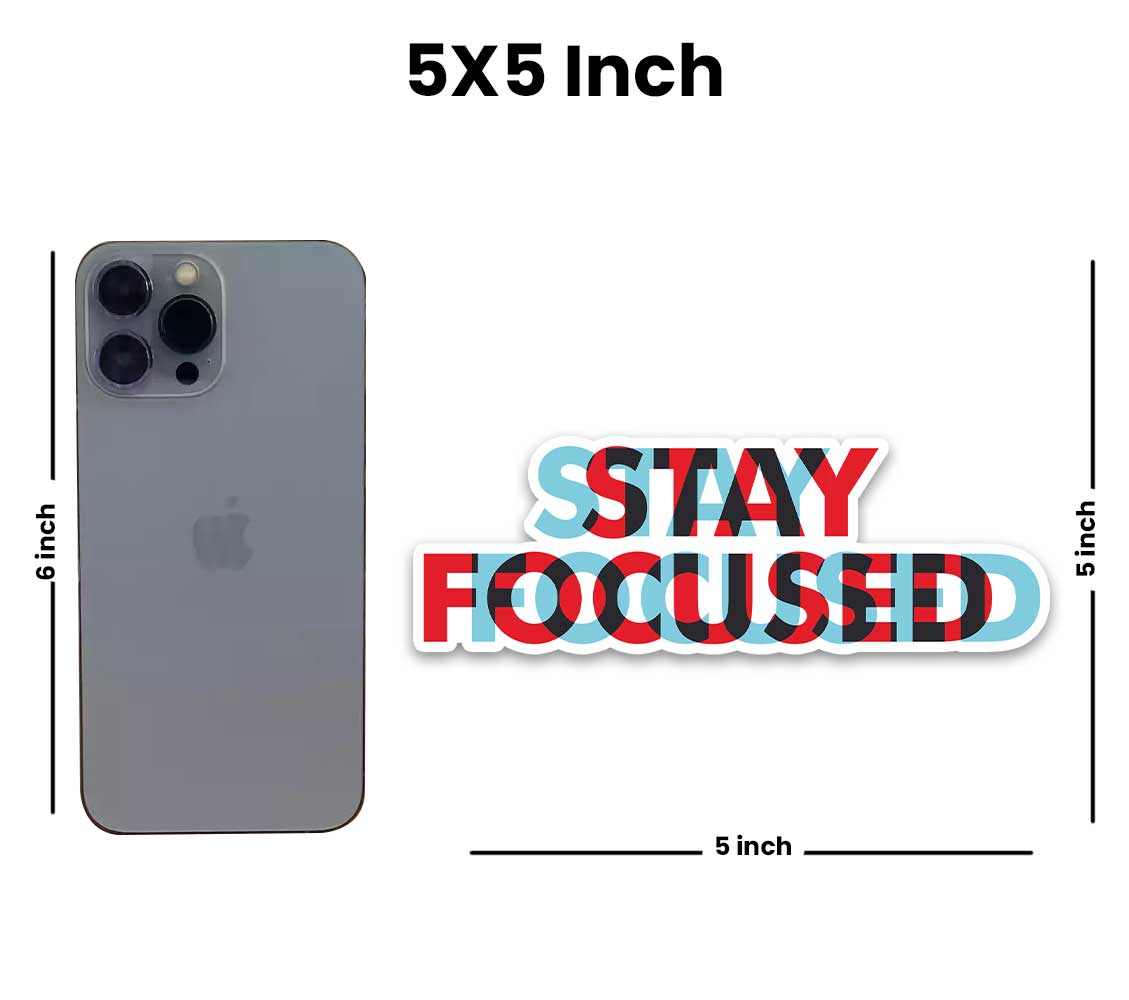 Stay focused Reflective Sticker | STICK IT UP