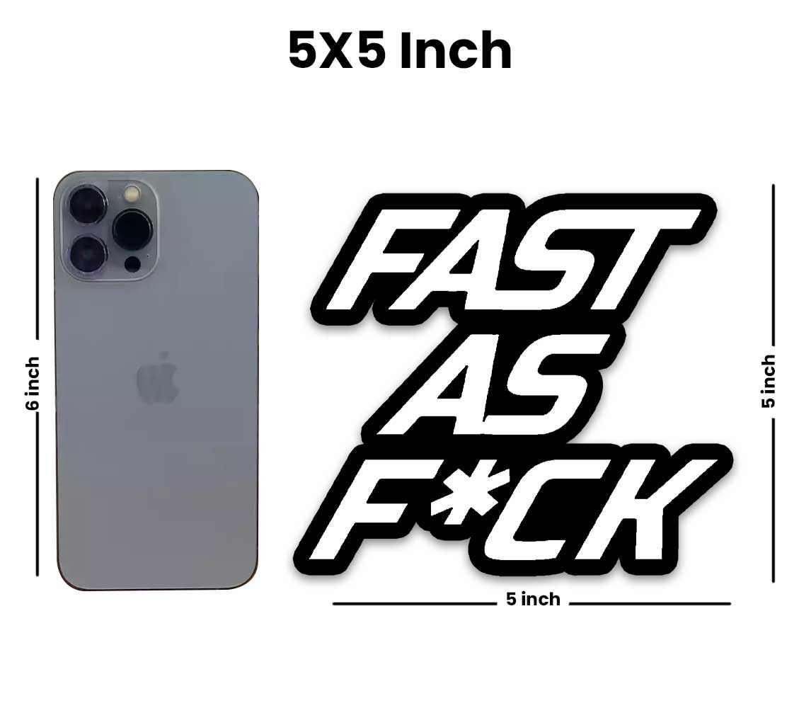 Fast as fuck Reflective Sticker | STICK IT UP