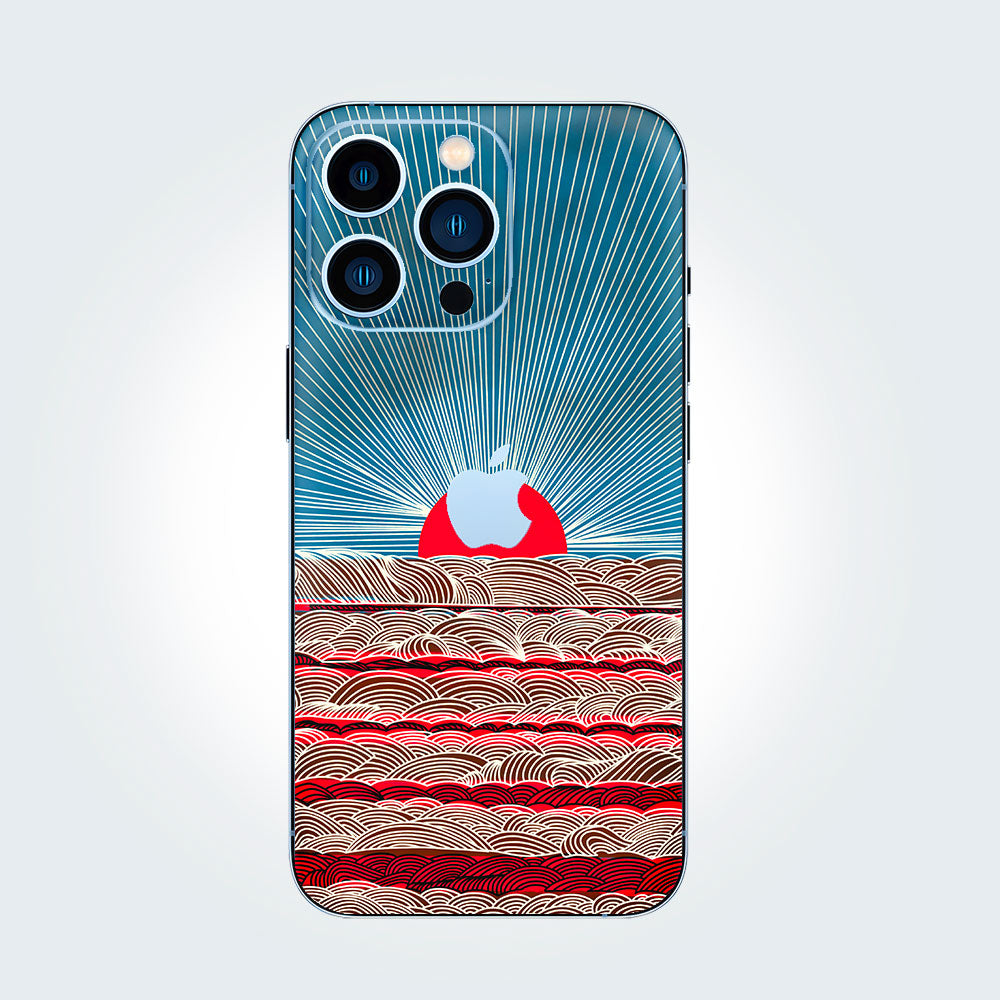 Red Sunrise Phone Skins