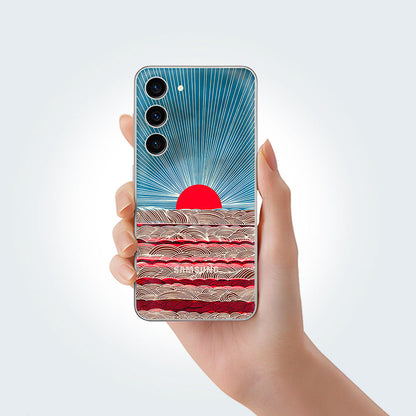 Red Sunrise Phone Skins