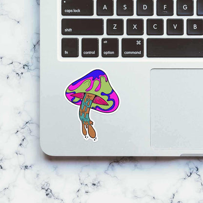 Trippy mushroom sticker | STICK IT UP