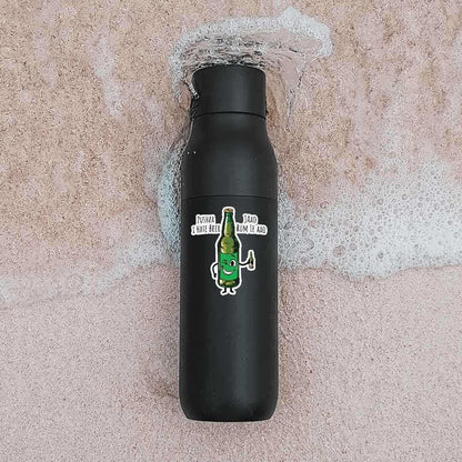 Pushpa I hate beer sticker | STICK IT UP