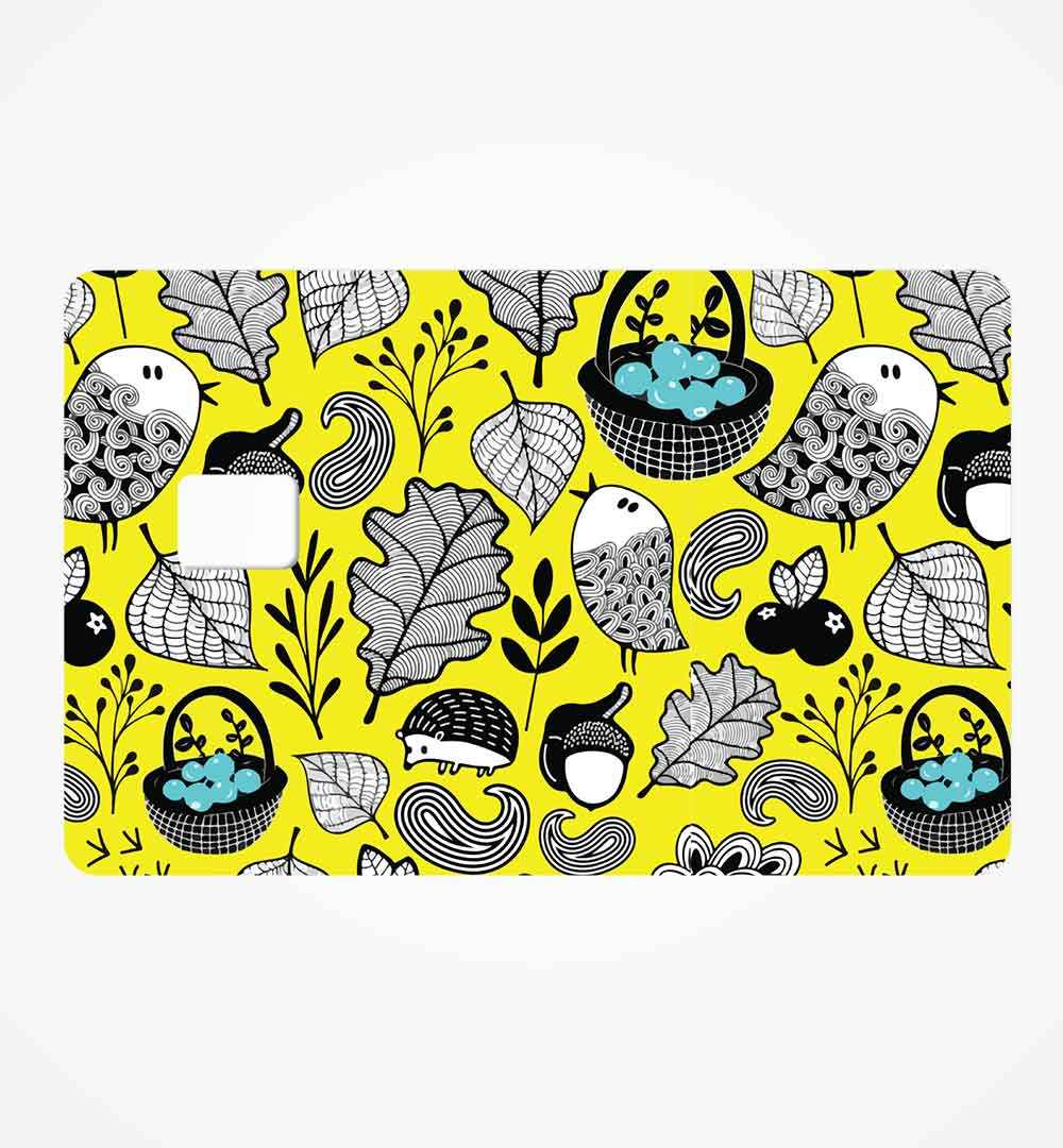 Bird Pattern credit card skin | STICK IT UP