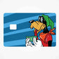 Dog With dollar note pattern credit card skin | STICK IT UP