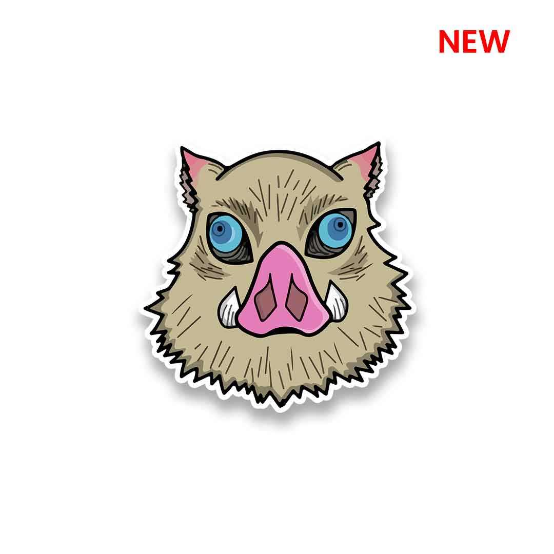 Inosuke Boar Hat Sticker | STICK IT UP