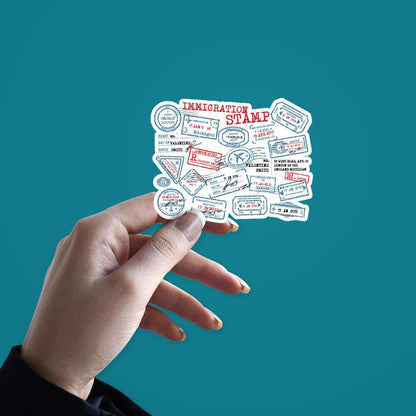 Immigration Stamp sticker | STICK IT UP