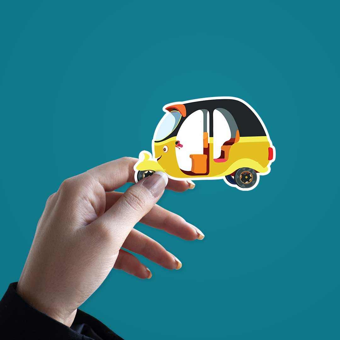 Cute Autorickshaw sticker | STICK IT UP