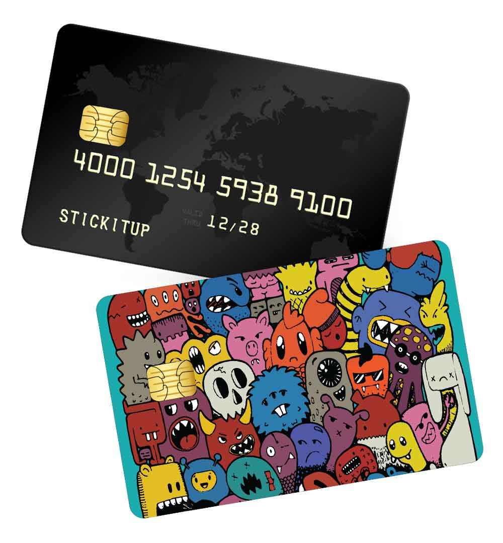 Doodle cat credit card skin | STICK IT UP