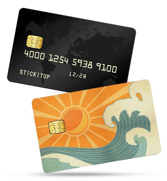 Retro Tides Credit Card Skin | STICK IT UP