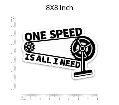 One Speed Bumper Sticker | STICK IT UP