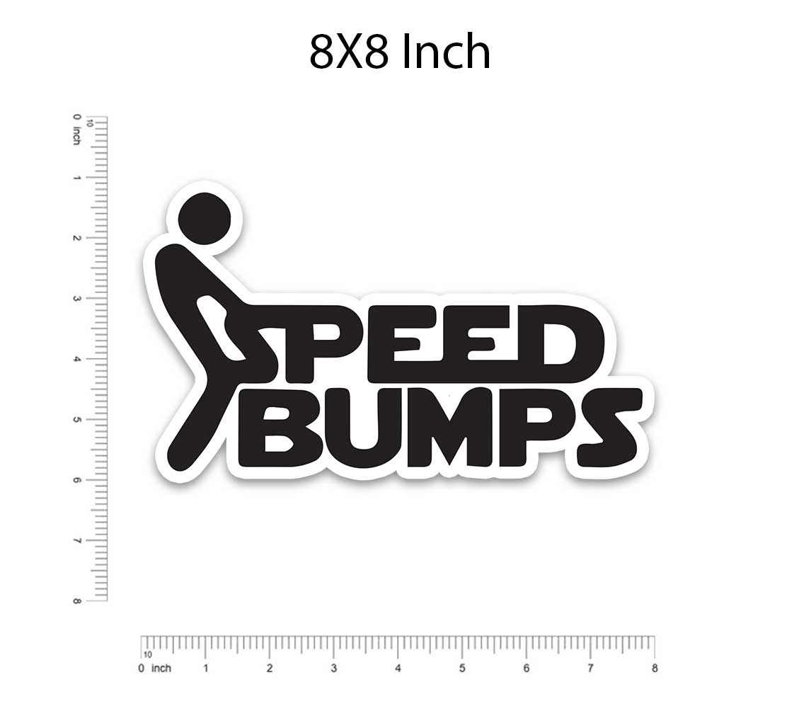 Speed Bump Bumper Sticker | STICK IT UP