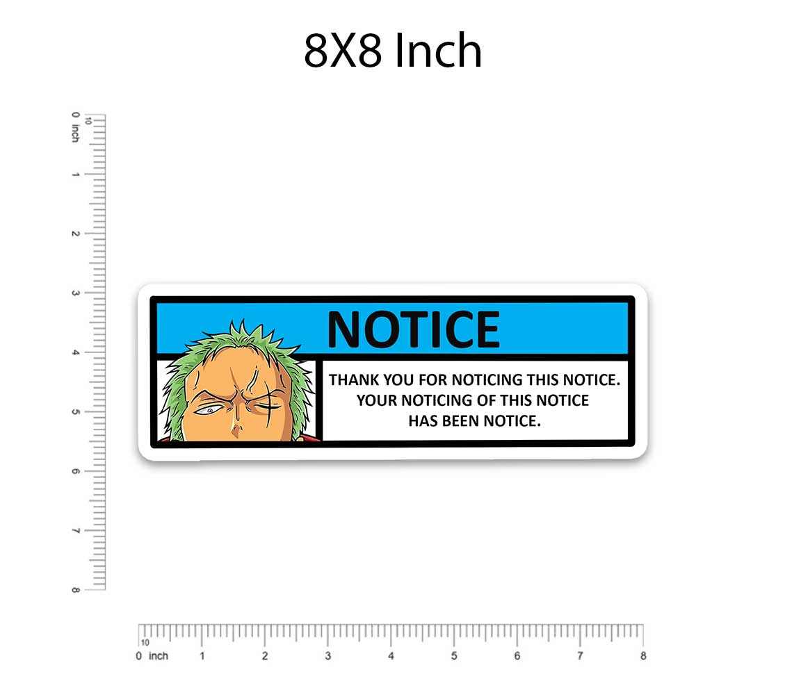 Notice Bumper Sticker | STICK IT UP