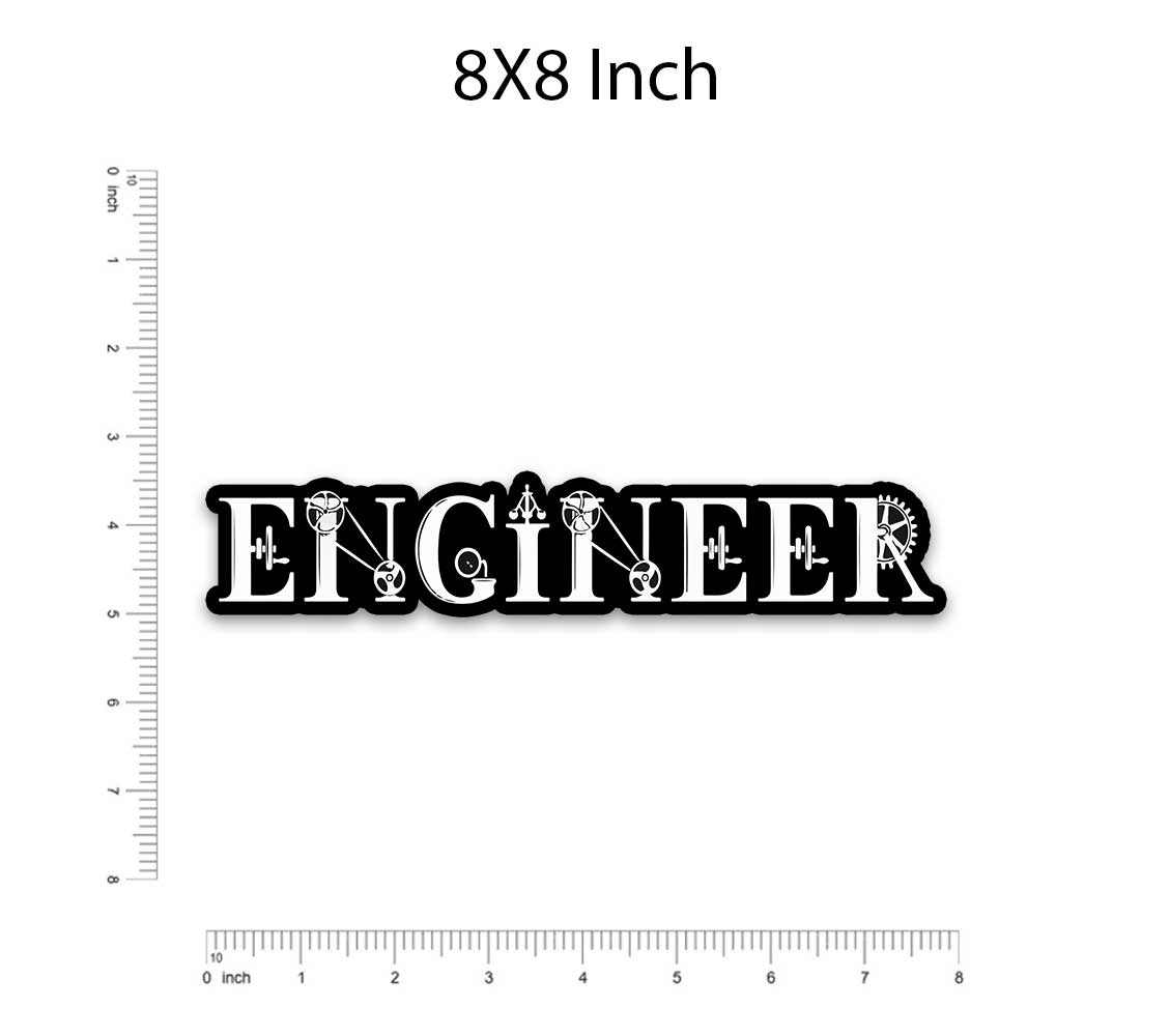 The Mighty ENGINEER Bumper Sticker | STICK IT UP