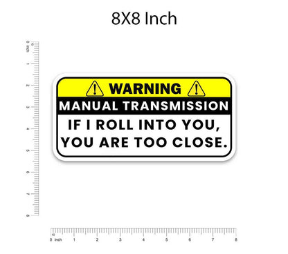 Warning!! If I Roll Into You Bumper Sticker | STICK IT UP