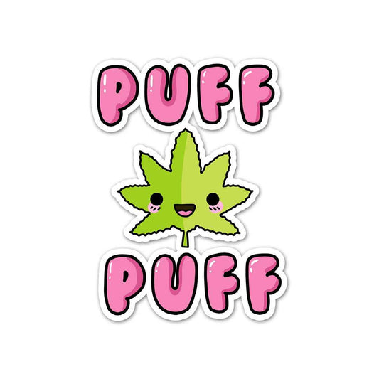 Puff Puff Weed-Weed Sticker | STICK IT UP