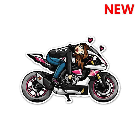 Biker Girl Sticker | STICK IT UP