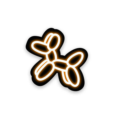 Neon Balloon dog Sticker | STICK IT UP