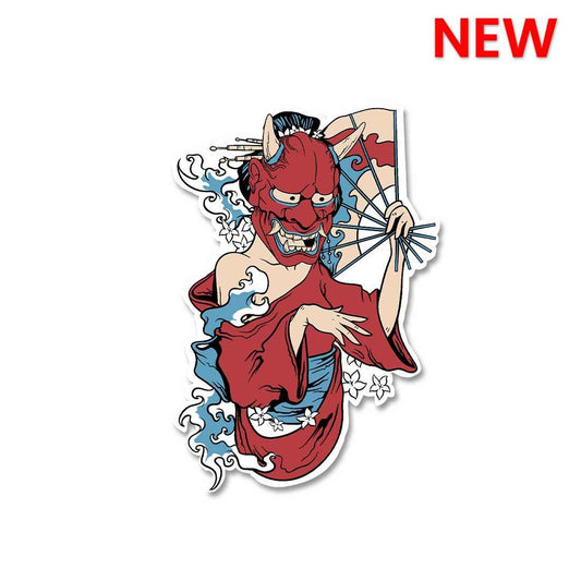 Japanese Women With Mask Sticker | STICK IT UP