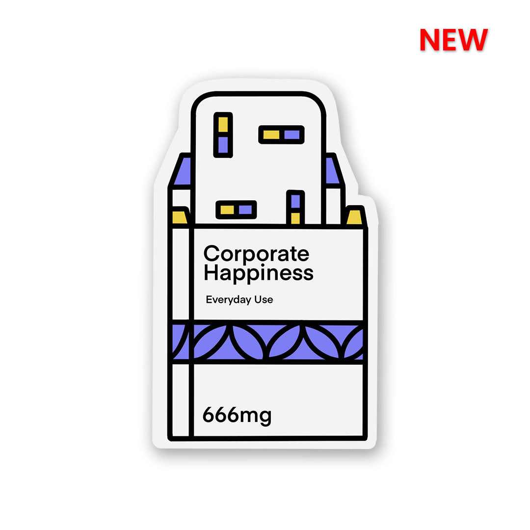 Corporate Happiness Sticker | STICK IT UP