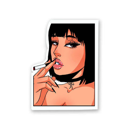 Smoke Girl Sticker | STICK IT UP