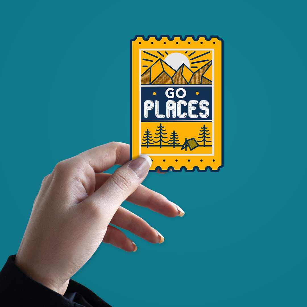 Go places Sticker | STICK IT UP