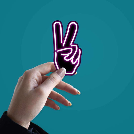 Neon Peace Sticker | STICK IT UP