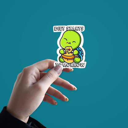 Diet Starts Tomorrow Sticker | STICK IT UP