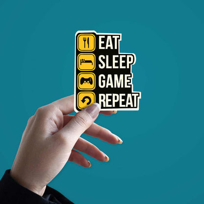 Eat Sleep Game V2 Sticker | STICK IT UP