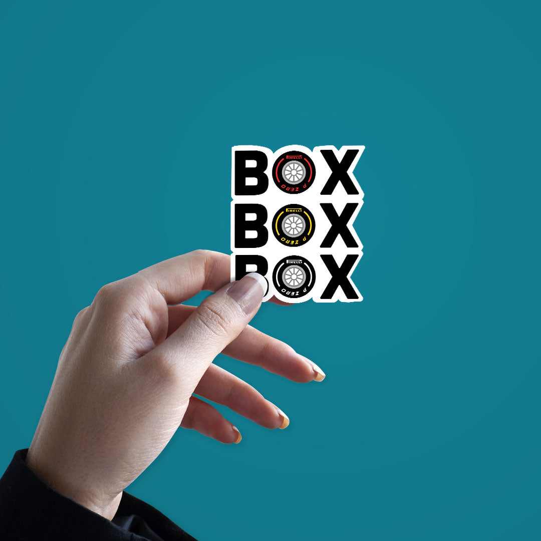 BOX BOX BOX Sticker | STICK IT UP