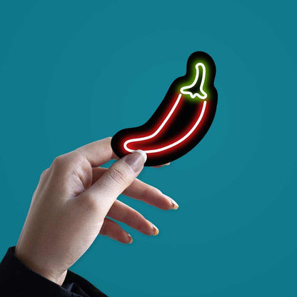 Neon Mirchi Sticker | STICK IT UP