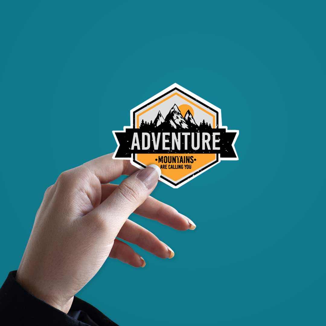 Adventure Mountains Are Calling Sticker | STICK IT UP