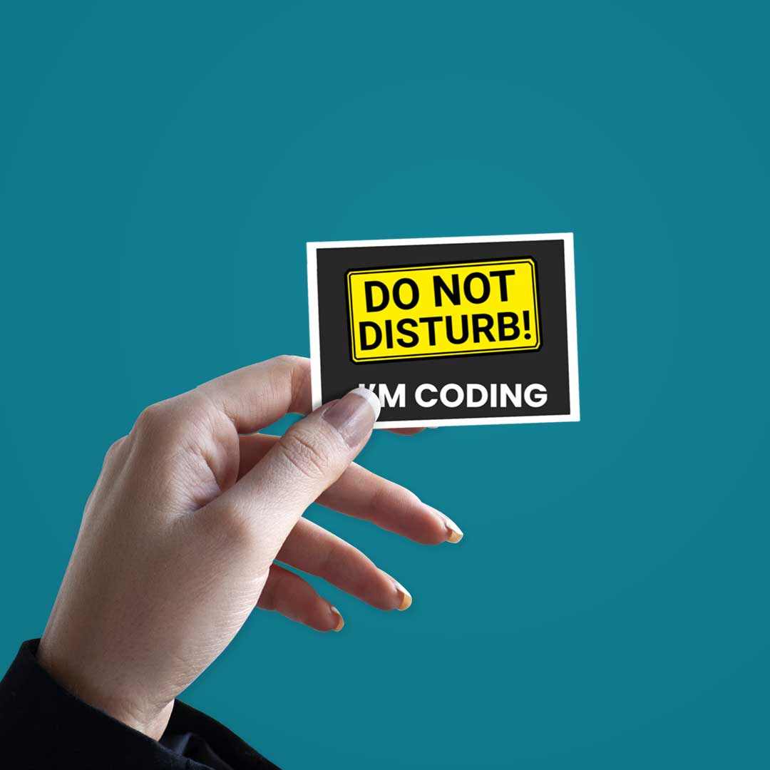 Do Not Disturb Sticker | STICK IT UP