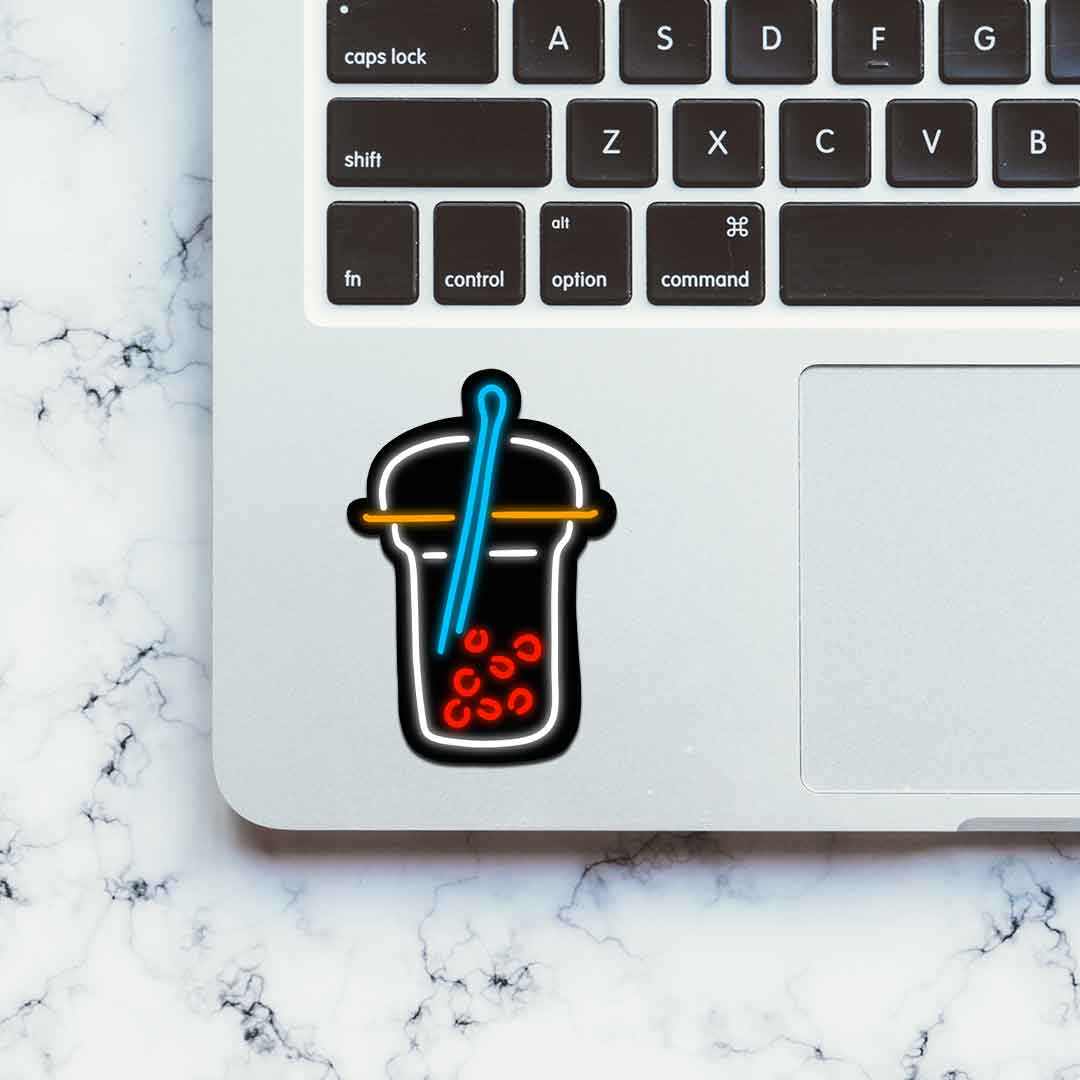 Neon Latte Sticker | STICK IT UP