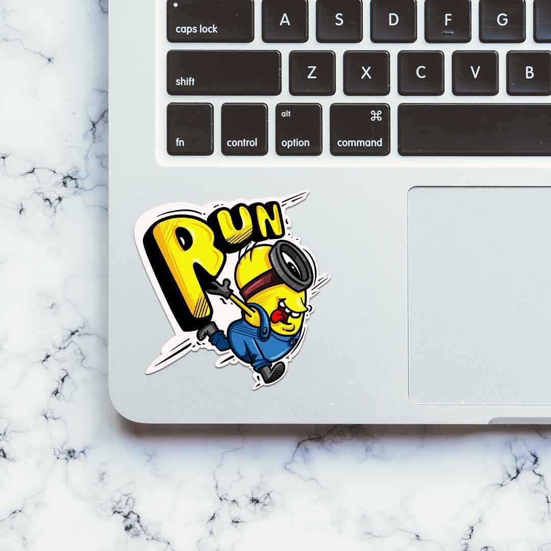 RUN!!! Sticker | STICK IT UP