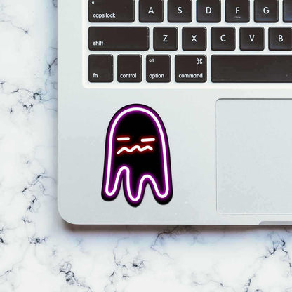 Neon Bored ghost Sticker | STICK IT UP