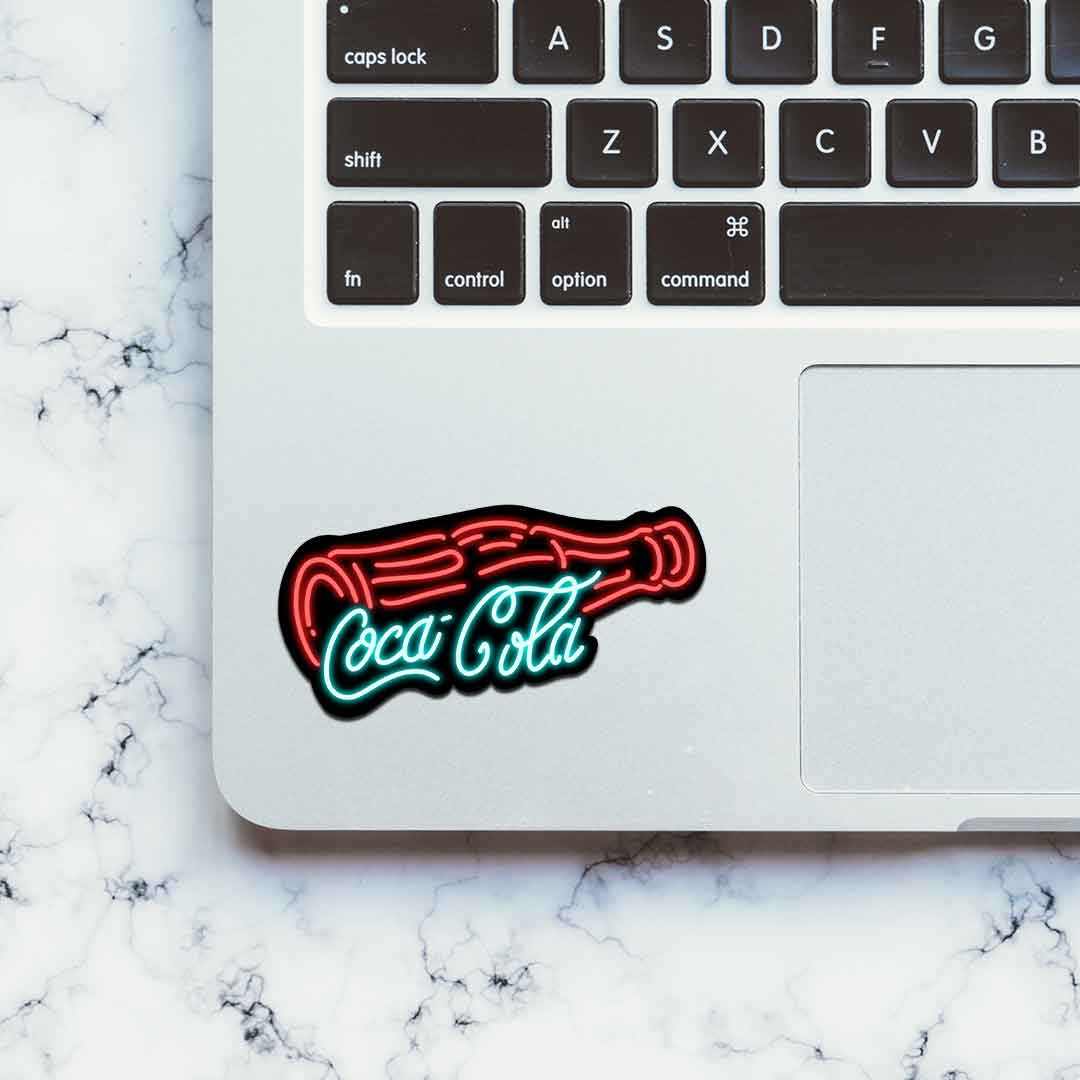 Neon Coca cola Sticker | STICK IT UP