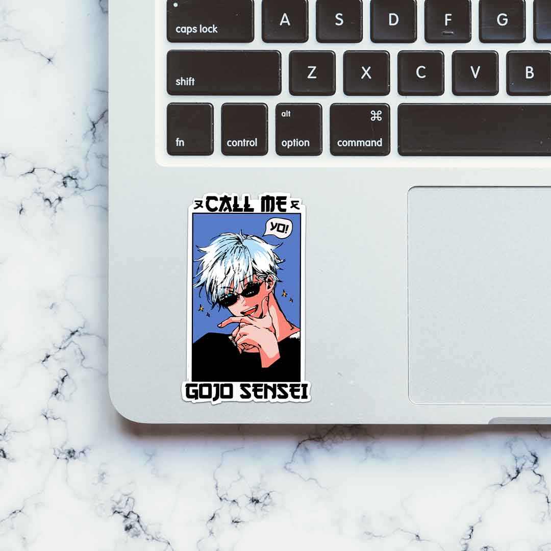 Call Me Gojo Sensei Sticker | STICK IT UP