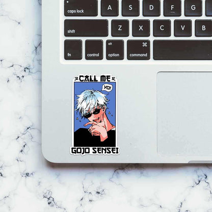 Call Me Gojo Sensei Sticker | STICK IT UP