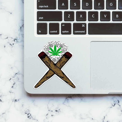 Weed Cross Sticker | STICK IT UP