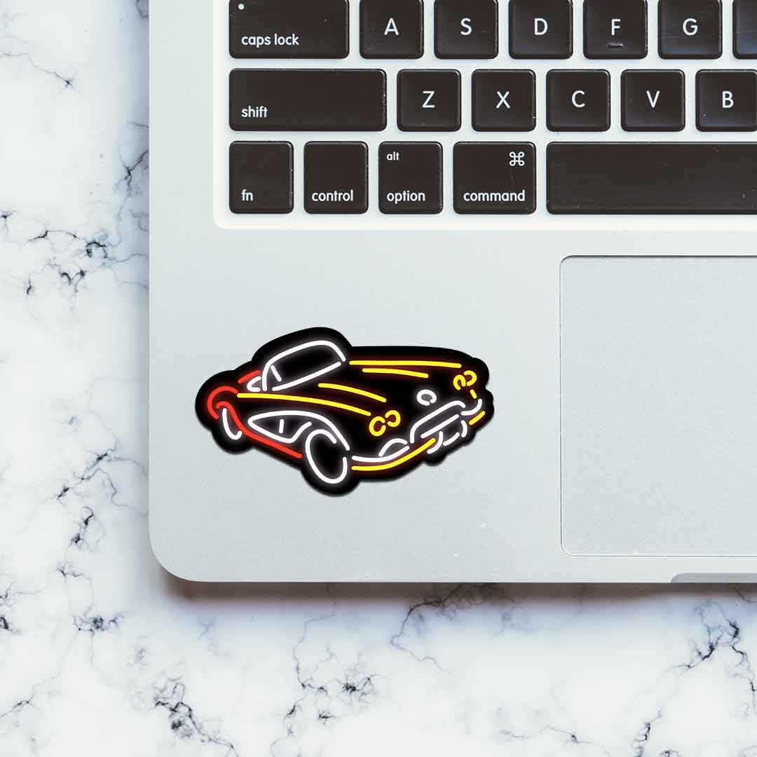 Neon Vintage car Sticker | STICK IT UP