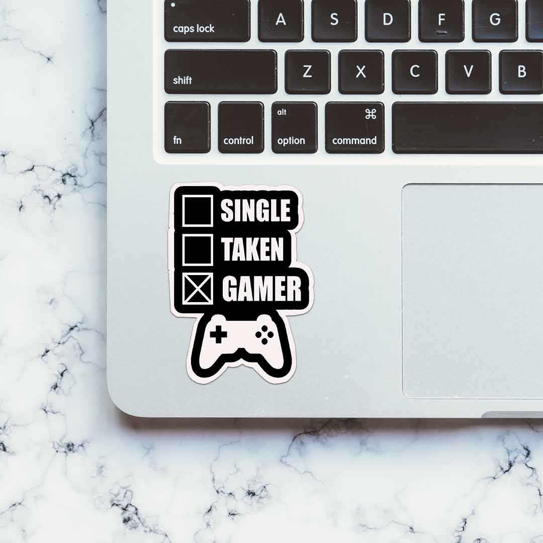 Single Taken Gamer Sticker | STICK IT UP