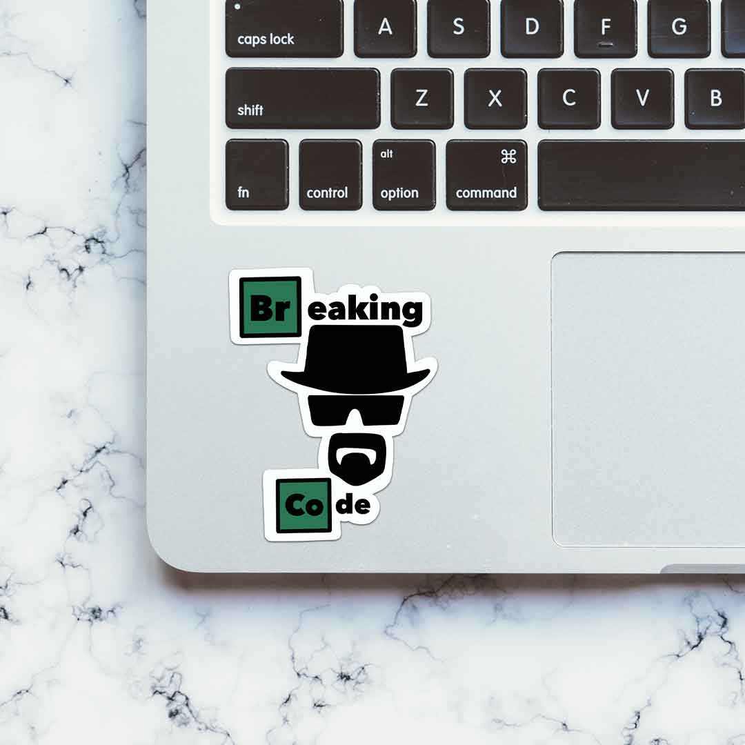 Breaking Code Sticker | STICK IT UP