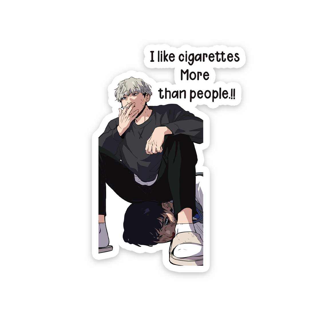 I Like Cigarettes Sticker | STICK IT UP