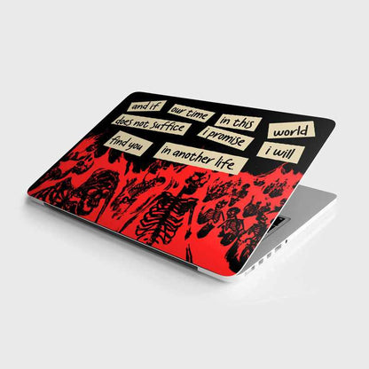 Burning Skeleton Laptop Skin | STICK IT UP