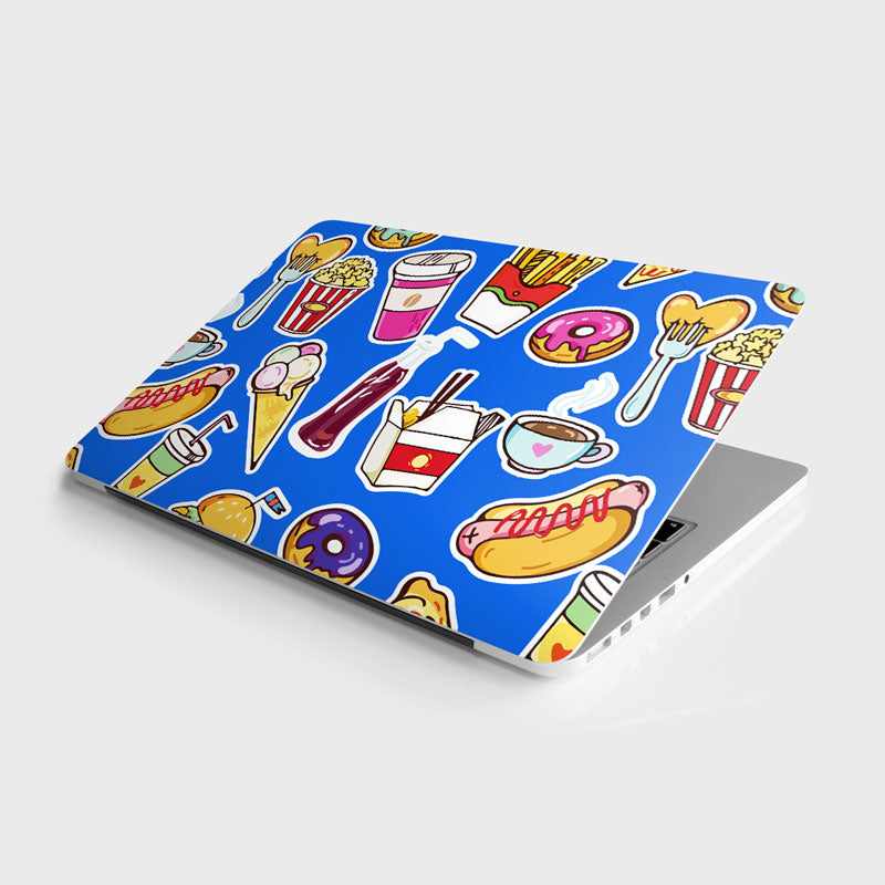 Food Pattern Laptop Skin | STICK IT UP