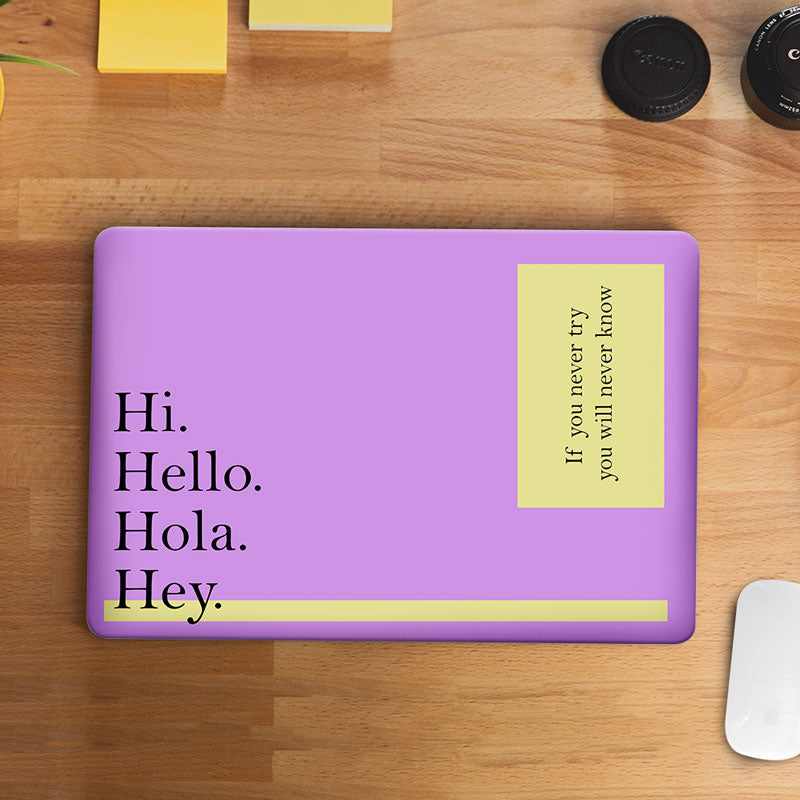 Hii Hello Laptop Skin | STICK IT UP