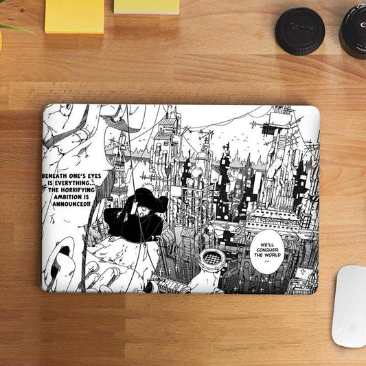 We Will Conquer The World Laptop Skin | STICK IT UP