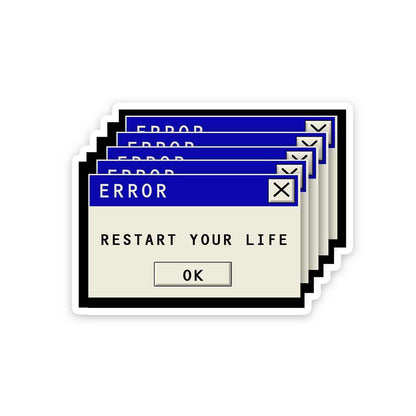 Restart Your Life Sticker | STICK IT UP