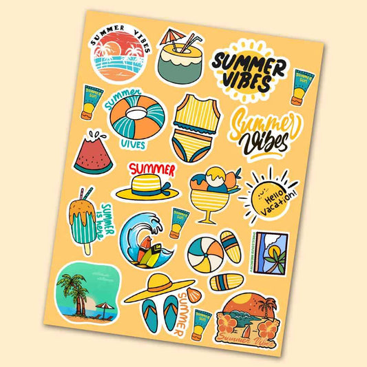 Summer Mini Stickers Sheet | STICK IT UP